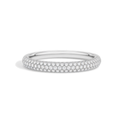 Liora Luxe Pave Half Coverage Lab Grown Diamond Ring in 14K White Gold