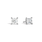 Eira Solitaire 4-Prong Lab Grown Diamond Stud Earrings in 18K White Gold