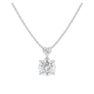 Valora Duo Drop Lab Grown Diamond Necklace in 14K White Gold
