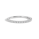 Sabine Calantha Three-Quarter Coverage Lab Grown Diamond Ring in 14K White Gold