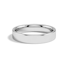 Daphne Traditional Flat Lab Grown Diamond Wedding Band in Platinum