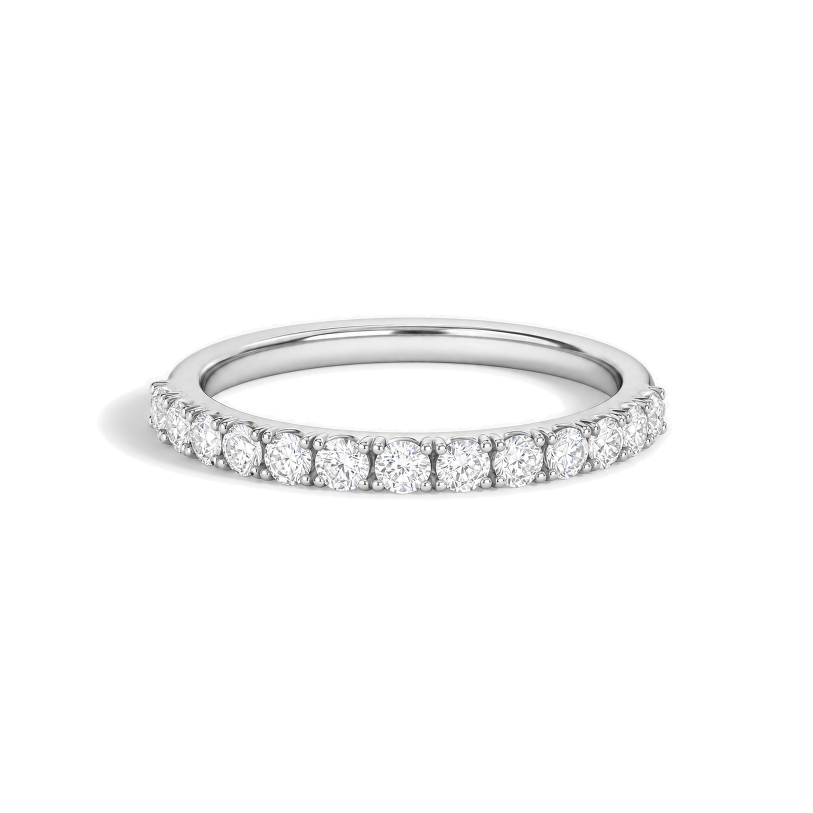 Helena Artemis Three-Quarter Coverage Lab Grown Diamond Ring in 14K White Gold