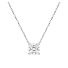 Solenne Solitaire Lab Grown Diamond Necklace in Platinum