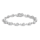 Delphine Alternating Multi-Shape Lab Grown Diamond Tennis Bracelet in Platinum