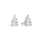 Eira Solitaire 4-Prong Lab Grown Diamond Stud Earrings in Platinum