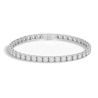 Paloma Brilliant Box Link Lab Grown Diamond Tennis Bracelet in 18K White Gold