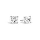 Eira Solitaire 4-Prong Lab Grown Diamond Stud Earrings in Platinum