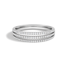 Cressida Luxe Triple Split Shank Lab Grown Diamond Ring in Platinum