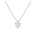 Elysia Solitaire Lab Grown Diamond Pendant Necklace in 18K White Gold