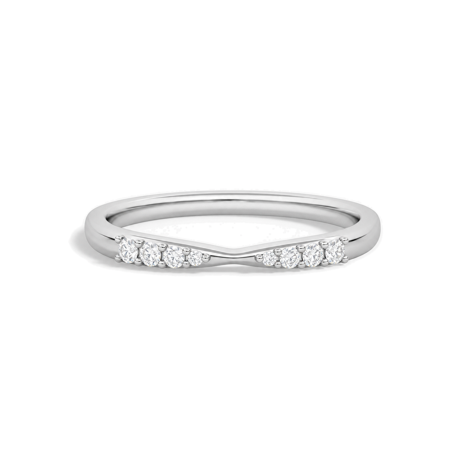 Cosima Cascade Graduated Lab Grown Diamond Ring in 14K White Gold