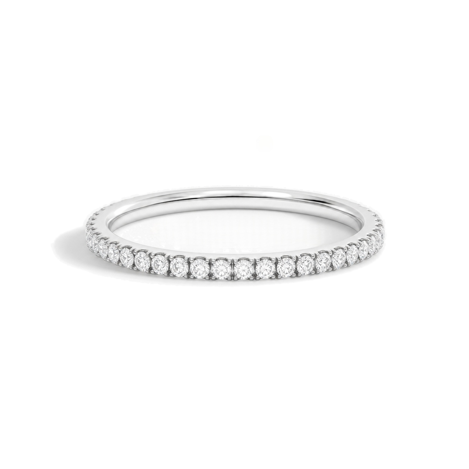 Vina Belle Eternity Lab Grown Diamond Band in 18K White Gold