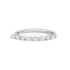 Geneva Chateau Lab Grown Diamond Ring in 18K White Gold