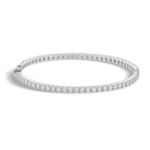 Astraea Brilliant Eternity Lab Grown Diamond Bangle Bracelet in Platinum