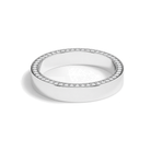 Lumi Eternity Side Lab Grown Diamond Wedding Band in 18K White Gold
