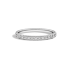 Verena Elara Engraved Lab Grown Diamond Ring in Platinum