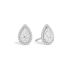 Seren Halo Lab Grown Diamond Stud Earrings in Platinum