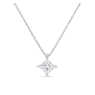 Elysia Solitaire Lab Grown Diamond Pendant Necklace in 18K White Gold