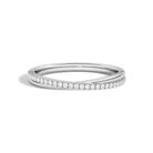 Aster Luxe Crossover Lab Grown Diamond Ring in 14K White Gold