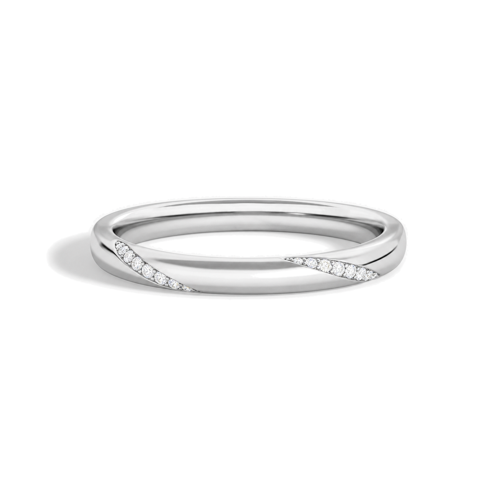 Celine Stackable Verona Stacking Lab Grown Diamond Ring in Platinum
