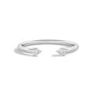 Valen Toi Et Moi Three Prong Duo Solitaire Open Lab Grown Diamond Ring in 14K White Gold