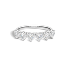Mina Amore Half Eternity Lab Grown Diamond Band in 18K White Gold