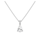 Maeva Accented Bail Lab Grown Diamond Pendant Necklace in Platinum