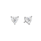 Eira Solitaire 4-Prong Lab Grown Diamond Stud Earrings in 18K White Gold