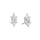 Eira Solitaire 4-Prong Lab Grown Diamond Stud Earrings in Platinum