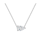 Solenne Solitaire Lab Grown Diamond Necklace in Platinum