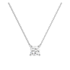 Solenne Solitaire Lab Grown Diamond Necklace in Platinum