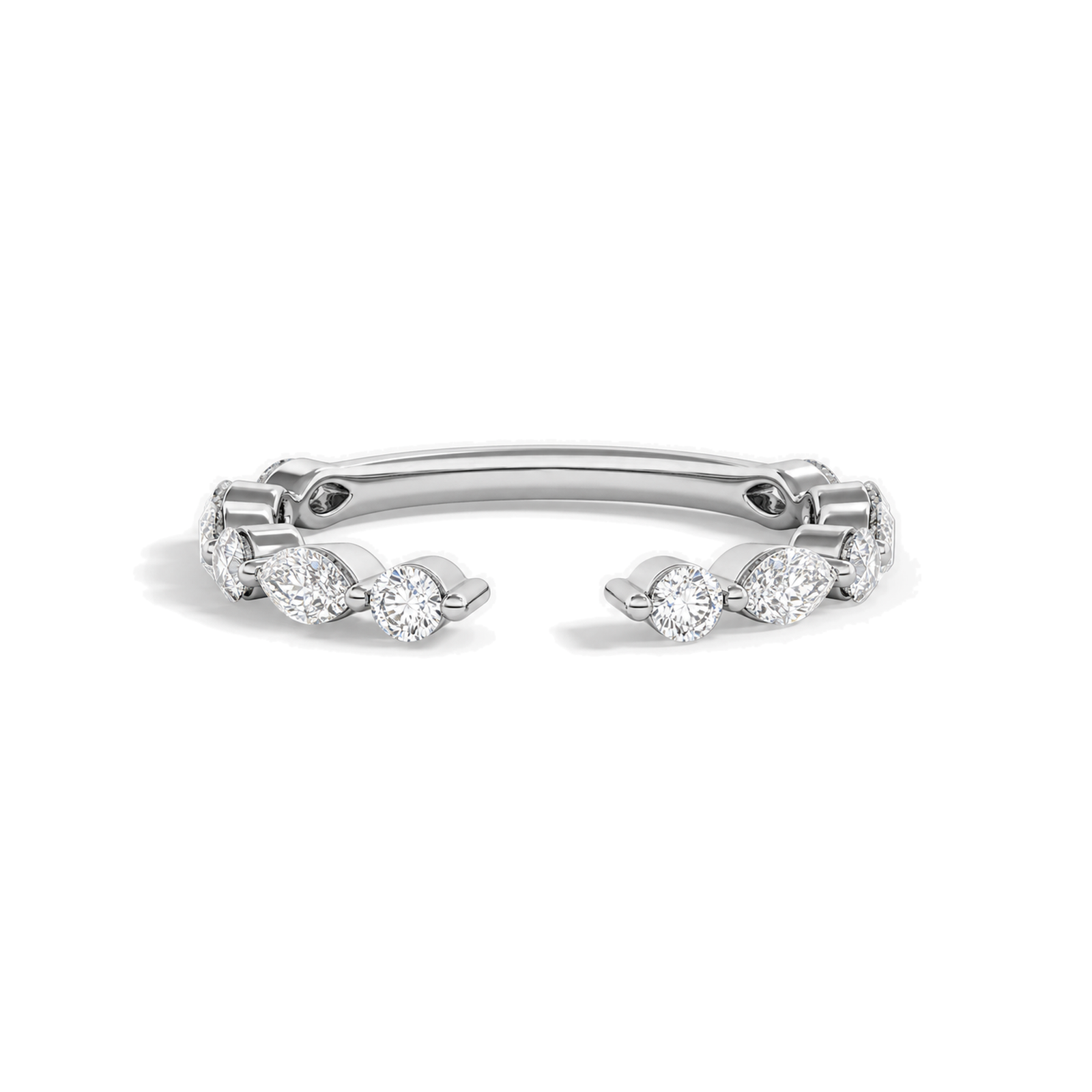 Annelise Luxe Open Lab Grown Diamond Ring in Platinum