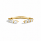 Sylvie Half Coverage Open Lab Grown Diamond Ring in 14K Yellow Gold