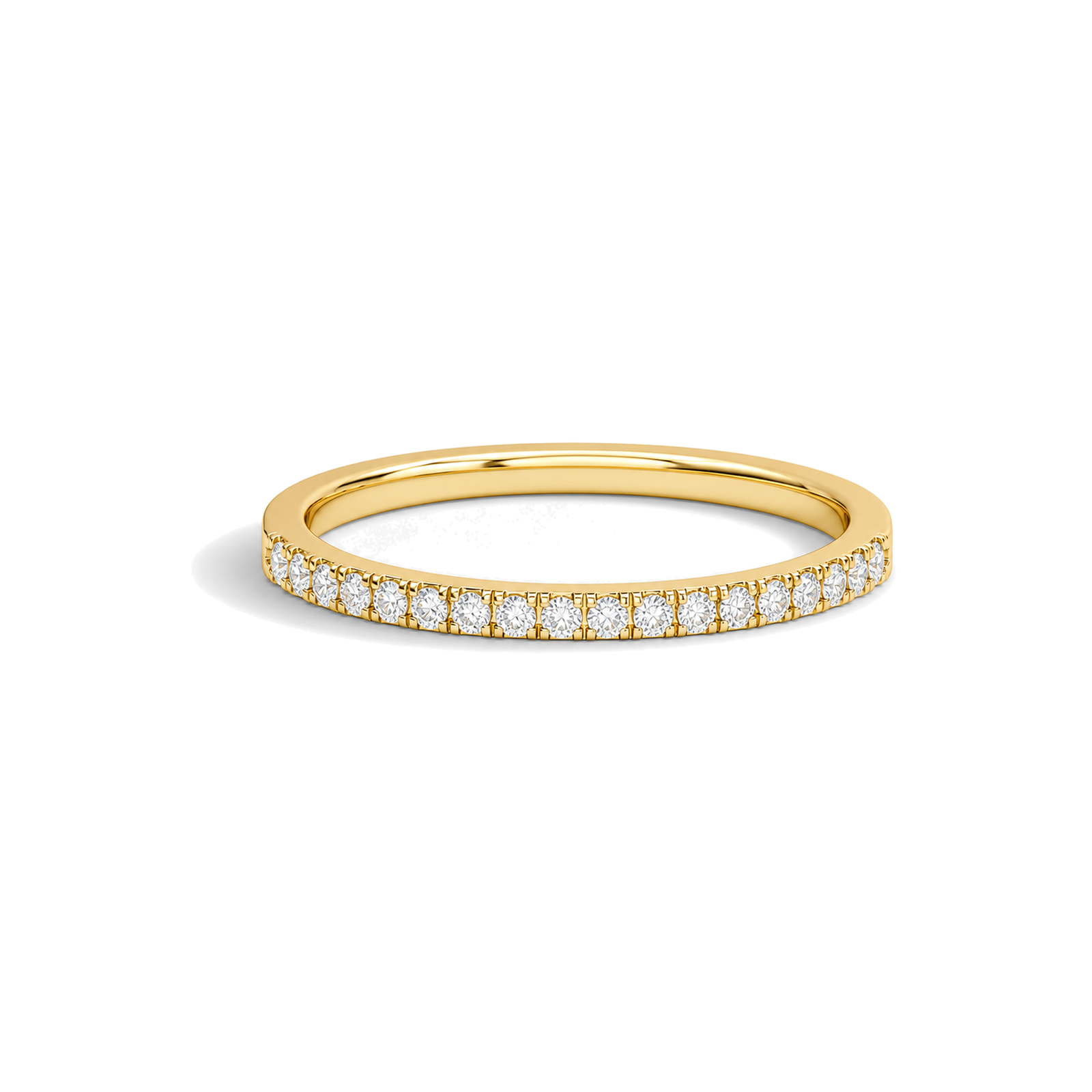 Sabine Calantha Three-Quarter Coverage Lab Grown Diamond Ring in 14K Yellow Gold