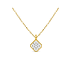 Stellaire Bezel Solitaire Lab Grown Diamond Pendant Necklace in 14K Yellow Gold