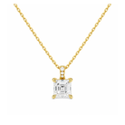 Maeva Accented Bail Lab Grown Diamond Pendant Necklace in 14K Yellow Gold