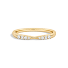 Cosima Cascade Graduated Lab Grown Diamond Ring in 14K Yellow Gold