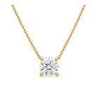 Solenne Solitaire Lab Grown Diamond Necklace in 14K Yellow Gold