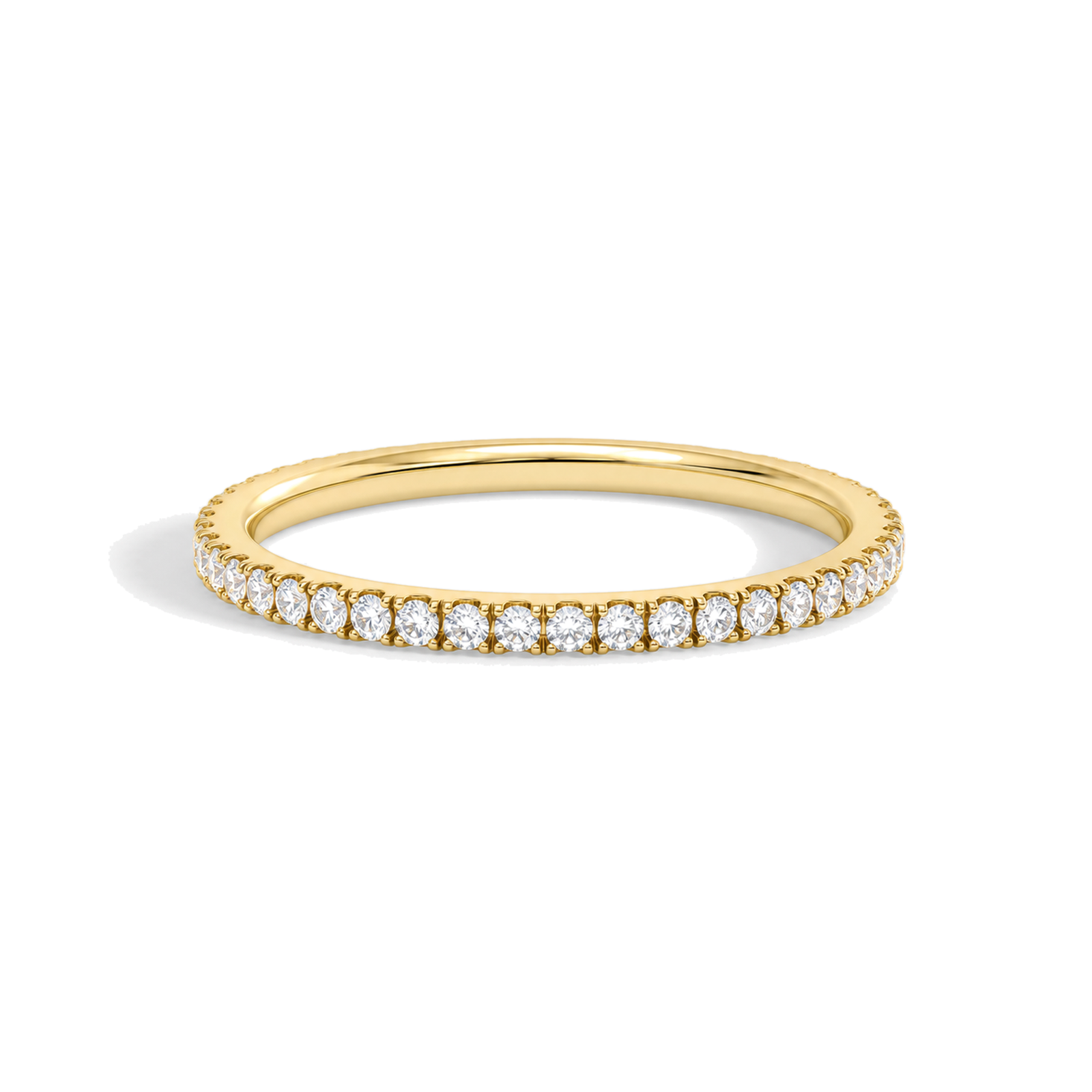 Vina Belle Eternity Lab Grown Diamond Band in 18K Yellow Gold