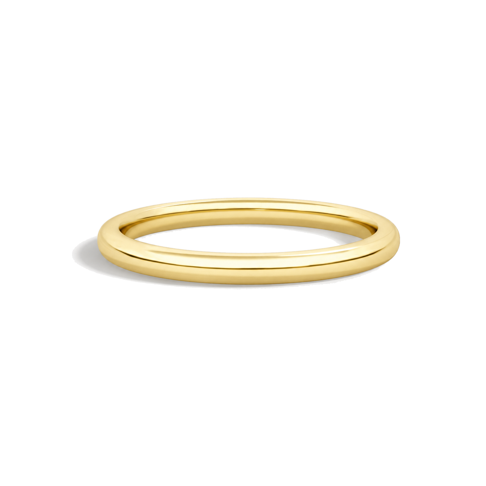 Anya 2mm Comfort Fit Lab Grown Diamond Ring in 18K Yellow Gold