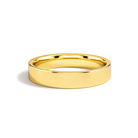 Daphne Traditional Flat Lab Grown Diamond Wedding Band in 14K Yellow Gold