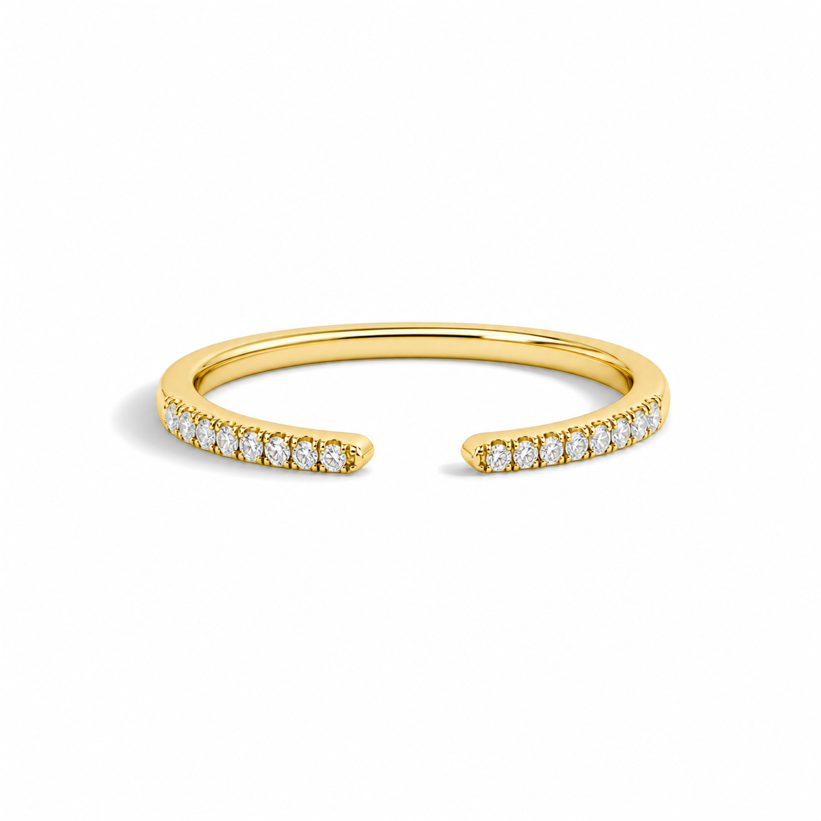 Maribel Petite Adora Open Lab Grown Diamond Ring in 18K Yellow Gold