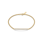Zinnia Brilliant Bar Lab Grown Diamond Bracelet in 18K Yellow Gold