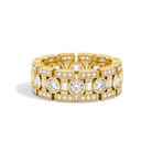 Isolde Baguette Lab Grown Diamond Wedding Band in 18K Yellow Gold