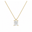 Elysia Solitaire Lab Grown Diamond Pendant Necklace in 14K Yellow Gold