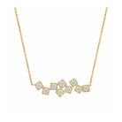 Tindra Ensemble Brilliant Link Lab Grown Diamond Necklace in 14K Yellow Gold