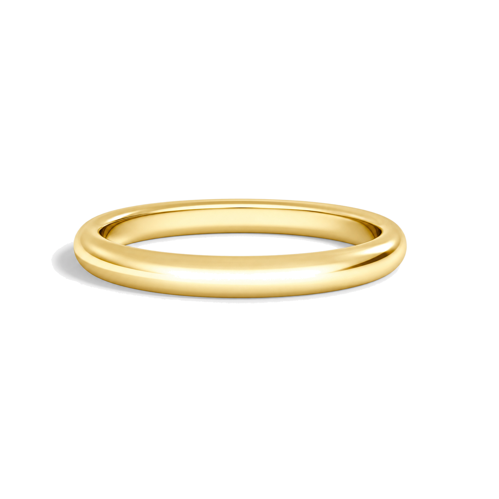 Bianca 2.5mm Comfort Fit Lab Grown Diamond Ring in 14K Yellow Gold