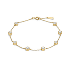 Noelle Brilliant Bezel Station Lab Grown Diamond Bracelet in 14K Yellow Gold