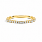 Sela Classic Shared Prong Eternity Lab Grown Diamond Band in 18K Yellow Gold
