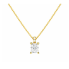 Maeva Accented Bail Lab Grown Diamond Pendant Necklace in 18K Yellow Gold