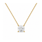 Solenne Solitaire Lab Grown Diamond Necklace in 14K Yellow Gold